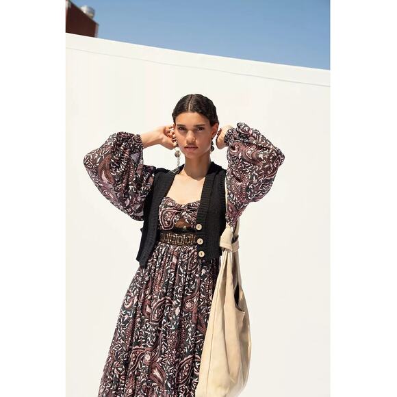 New Free People Folklore Maxi Dress Size small - Picture 3 of 9